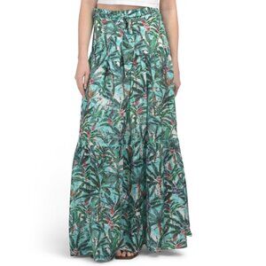 AQUA BLU Multi Silk Blend Carolina Skirt
